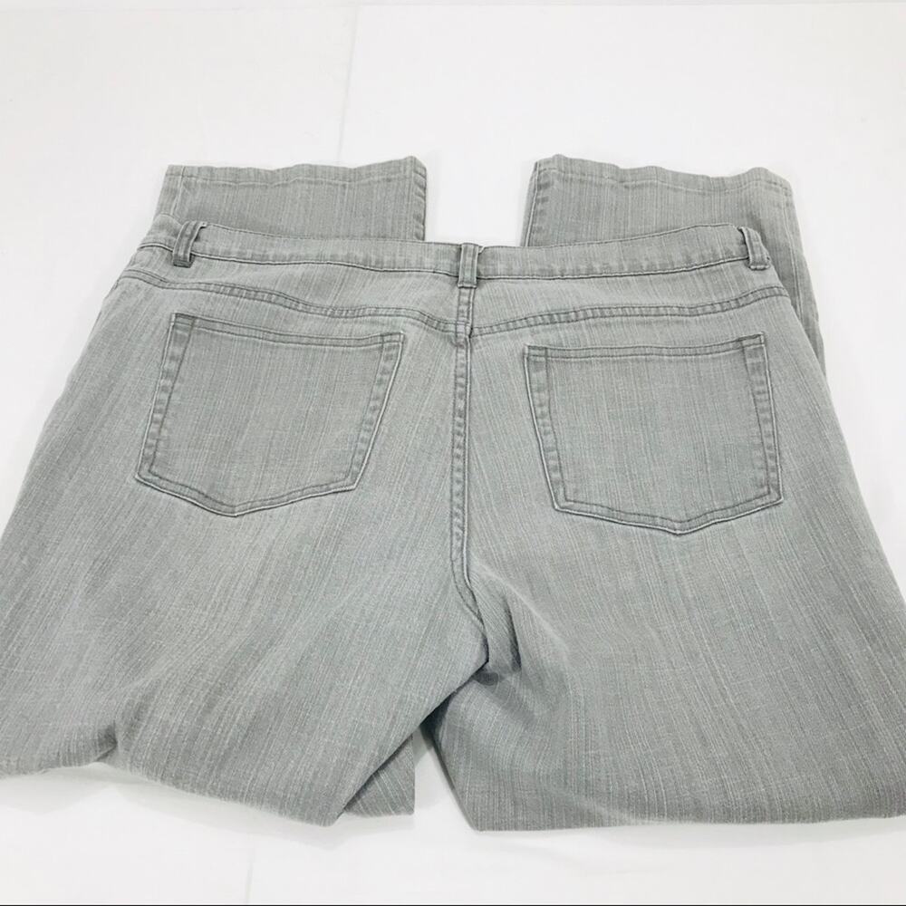 Chaps Gray Straight Leg Jeans Size 16 - Picture 4 of 7